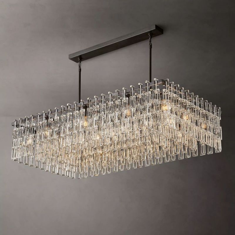 Mia Rectangular Chandelier 60"