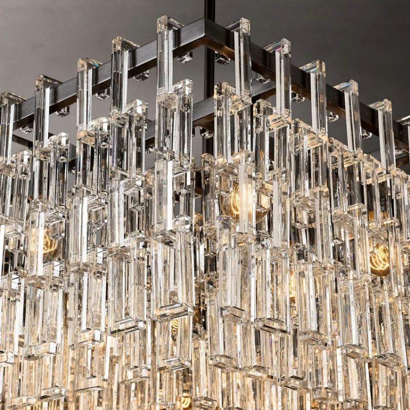 Mia Rectangular Chandelier 60"
