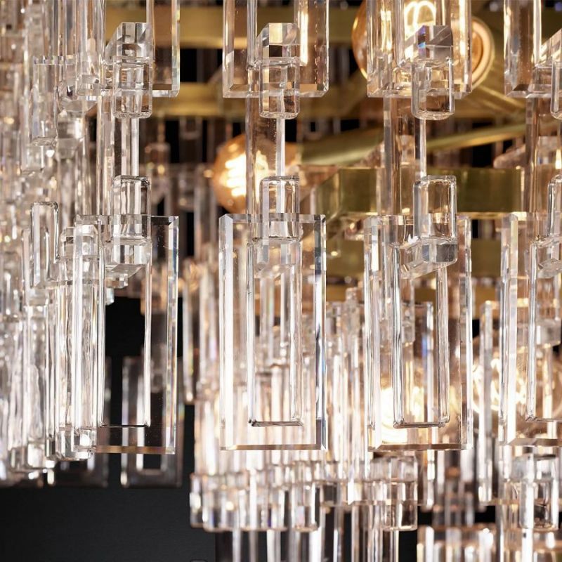 Mia Rectangular Chandelier 60"