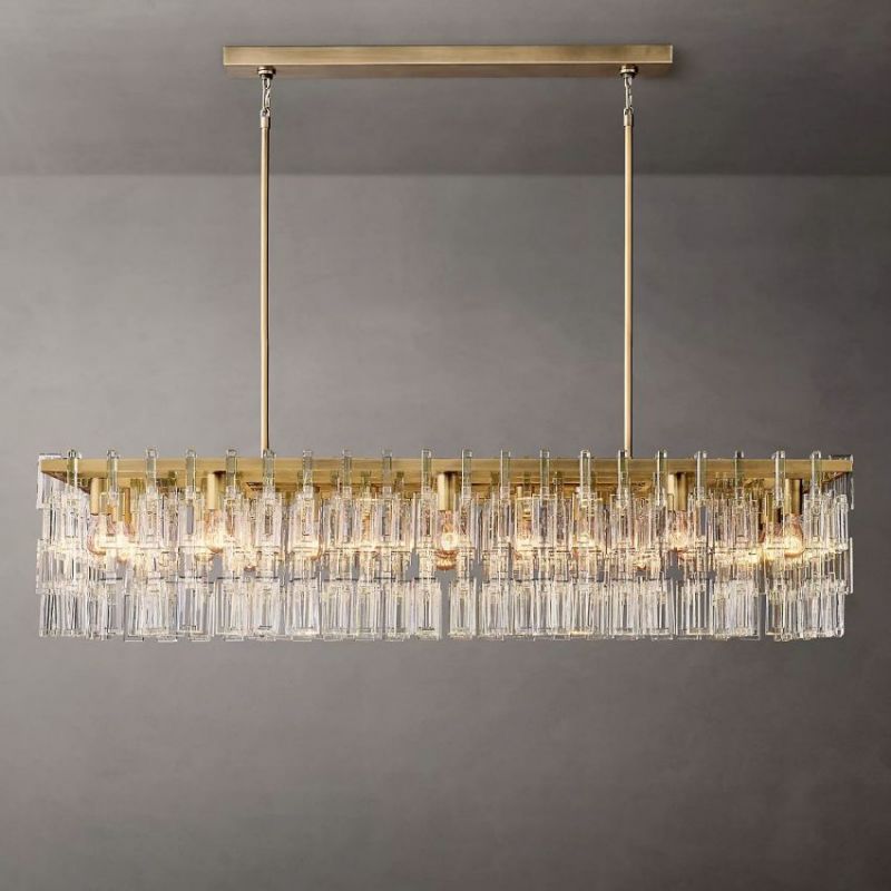 Mia Rectangular Chandelier 60"