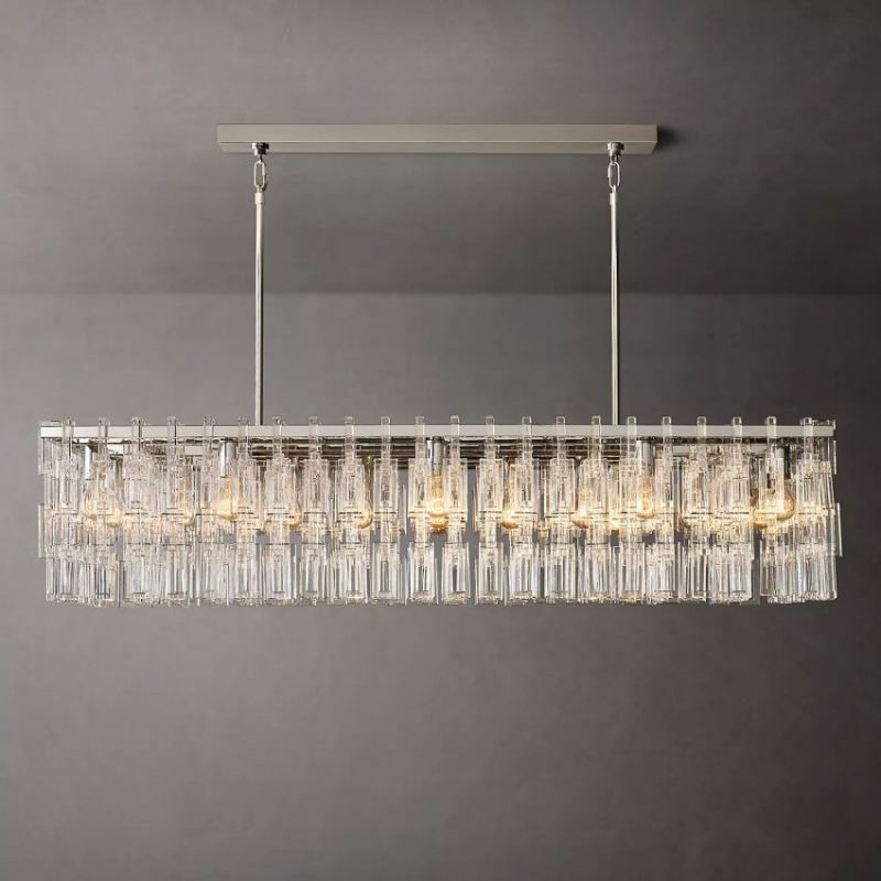 Mia Rectangular Chandelier 60"