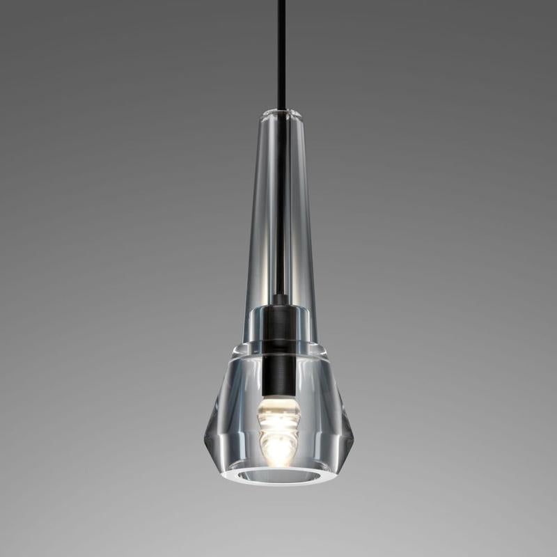 Microphone Lead Crystal Pendant Light