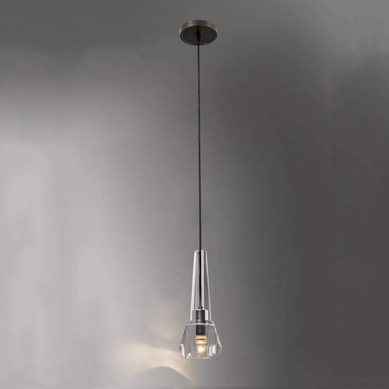 Microphone Lead Crystal Pendant Light