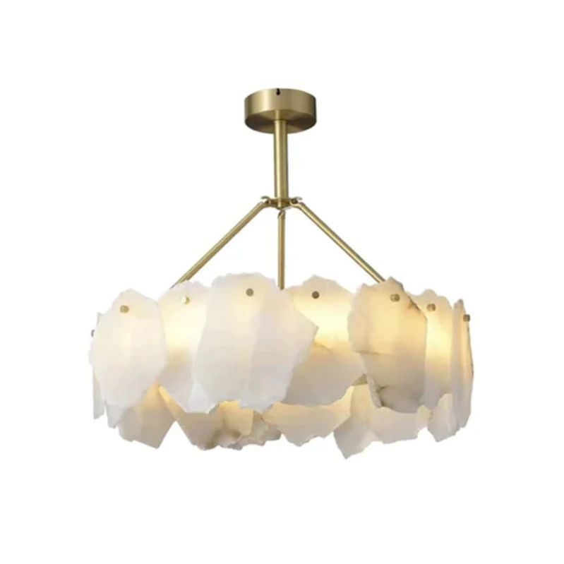 Nasile Alabaster Round Chandelier