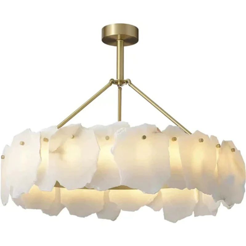 Nasile Alabaster Round Chandelier