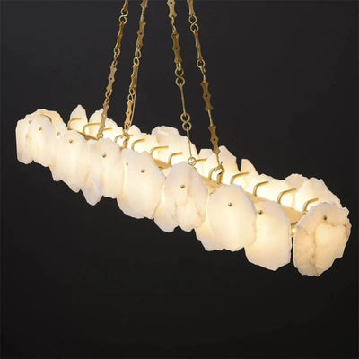 Nasile Linear Alabaster Chandelier (Chain)