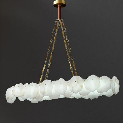 Nasile Linear Alabaster Chandelier (Chain)