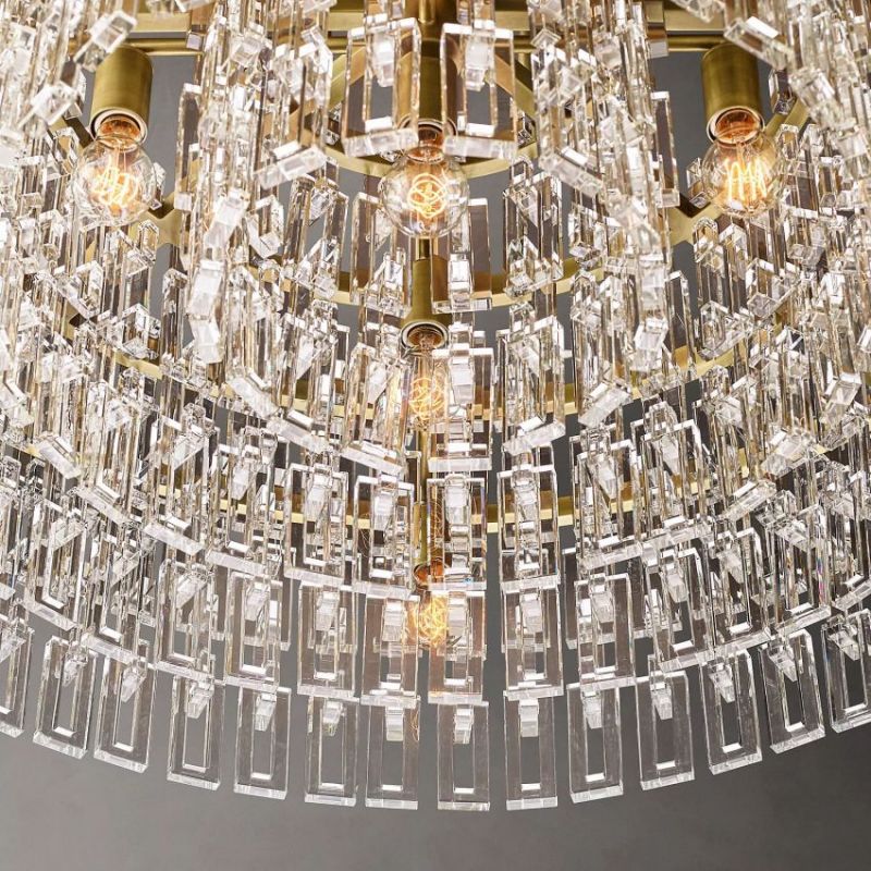 Mia Crystal Round Chandelier 48"