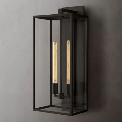 Vera Lantern Outdoor Wall Sconce 2-Light,28" H