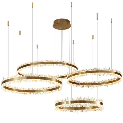 Primary Crystal Rings Chandelier