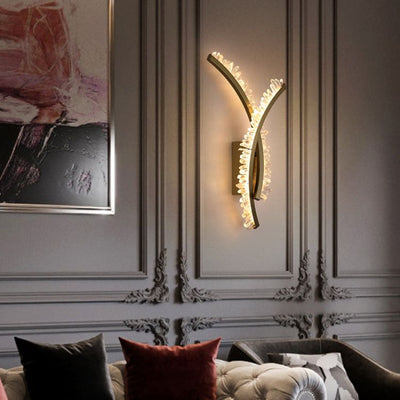 Primary Modern Simple Rock Crystal Sconce