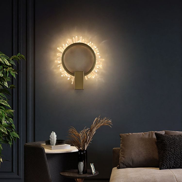 Primary Rock Crystal Ring Sconce