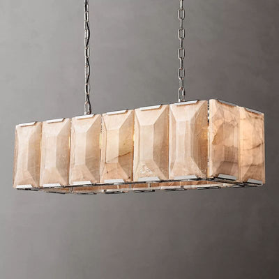 Hewson Calcite Rectangular Chandelier 42"