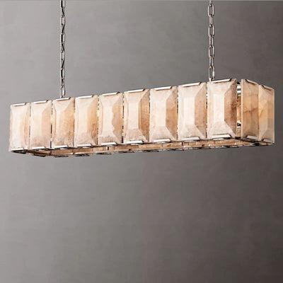 Hewson Calcite Rectangular Chandelier 62"