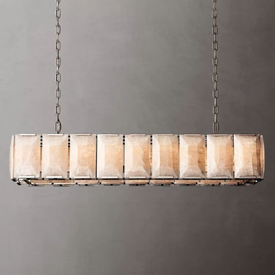 Hewson Calcite Rectangular Chandelier 62"