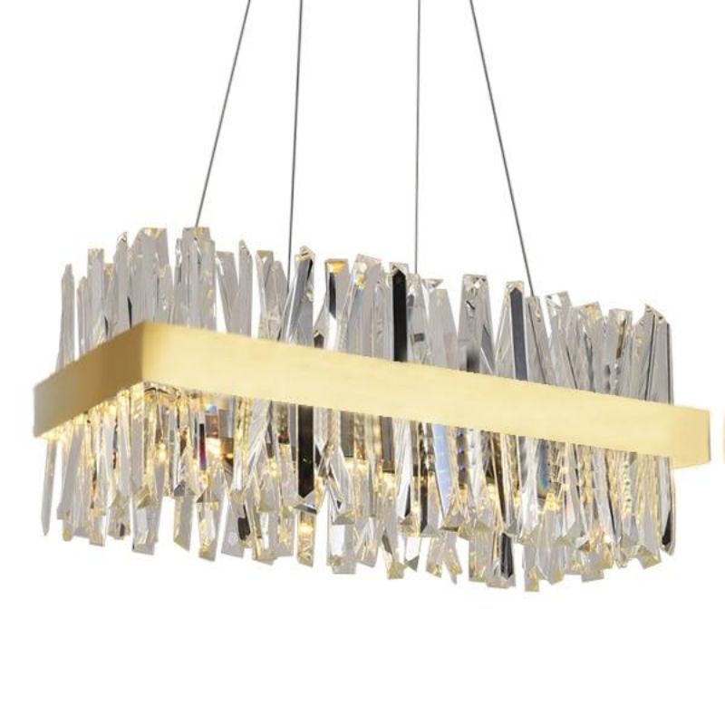 Monix Rectangular Crystal Chandelier