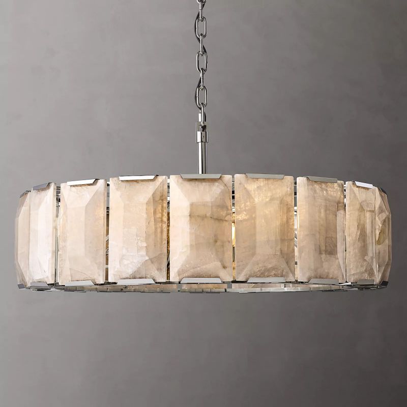 Hewson Calcite Round Chandelier 43"