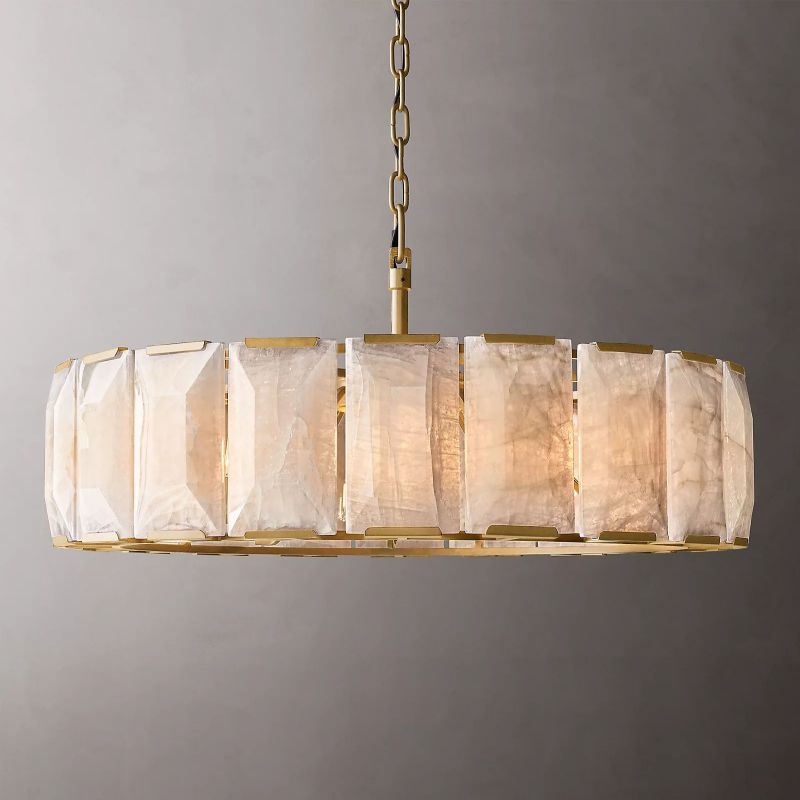 Hewson Calcite Round Chandelier 43"