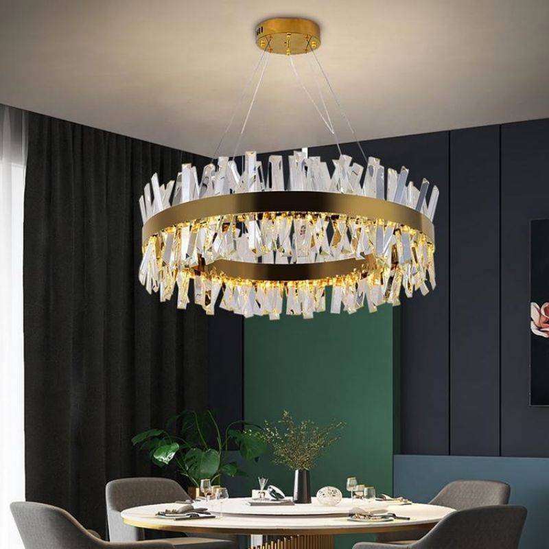 Monix Round Crystal Chandelier