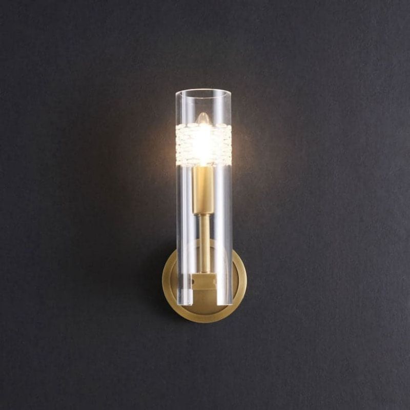 Single Head Kaleidoscope Wall Sconce, Brass