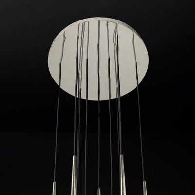 Charlotte Meteor Shower Round Tapered Tubular Chandelier 24"