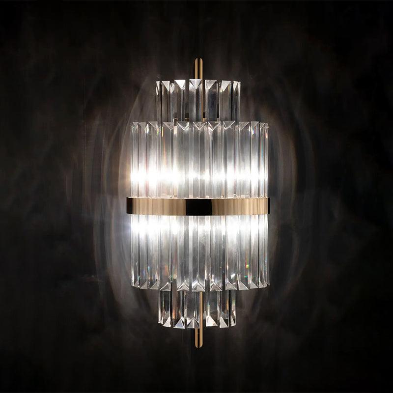 Yilia Hallway Crystal Wall Sconce 28.35" H